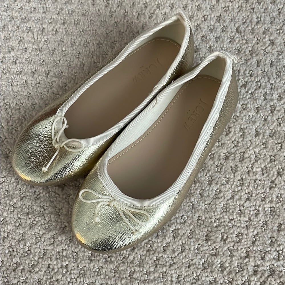 Gold Ballet Flats from J Crew - girls size 11